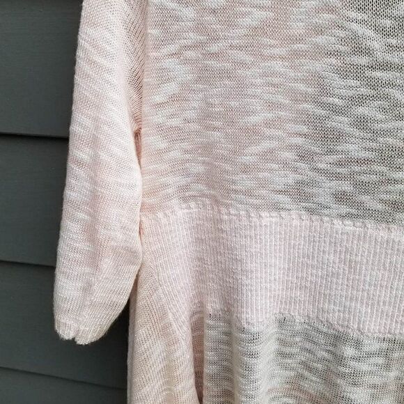 Ana Lightweight Light Pink Open Front Cardigan size Large - Picture 10 of 12